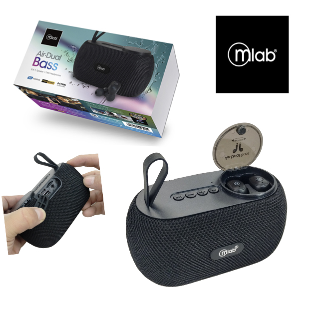 PARLANTE AIR DUAL BASS CON AUDIFONOS